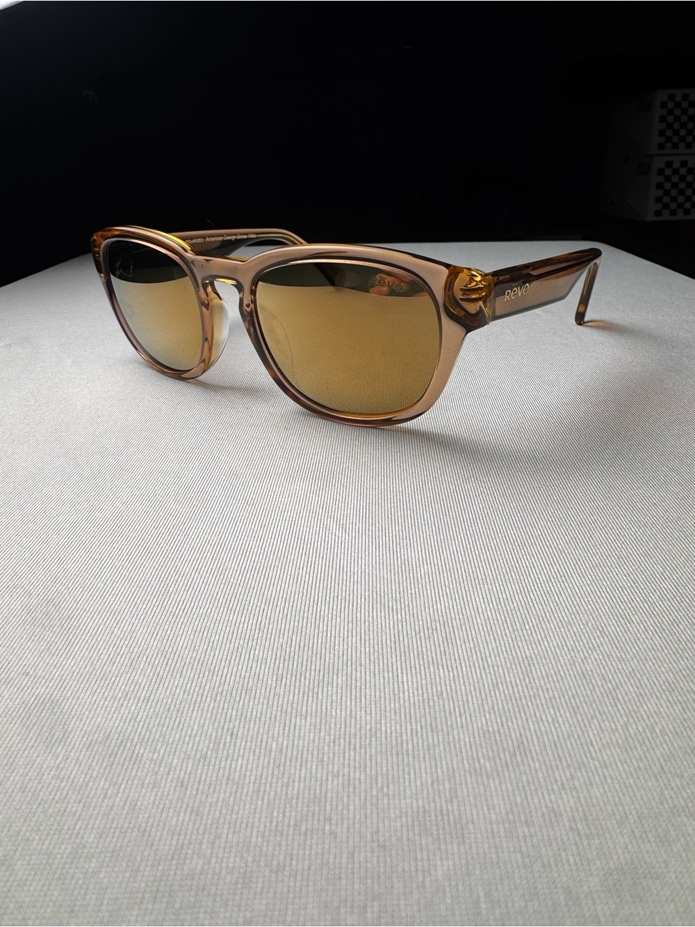 NEW! Revo Zinger 2 RE 1236 12 CH Caramel & Champagne Polarized Acetate Unisex